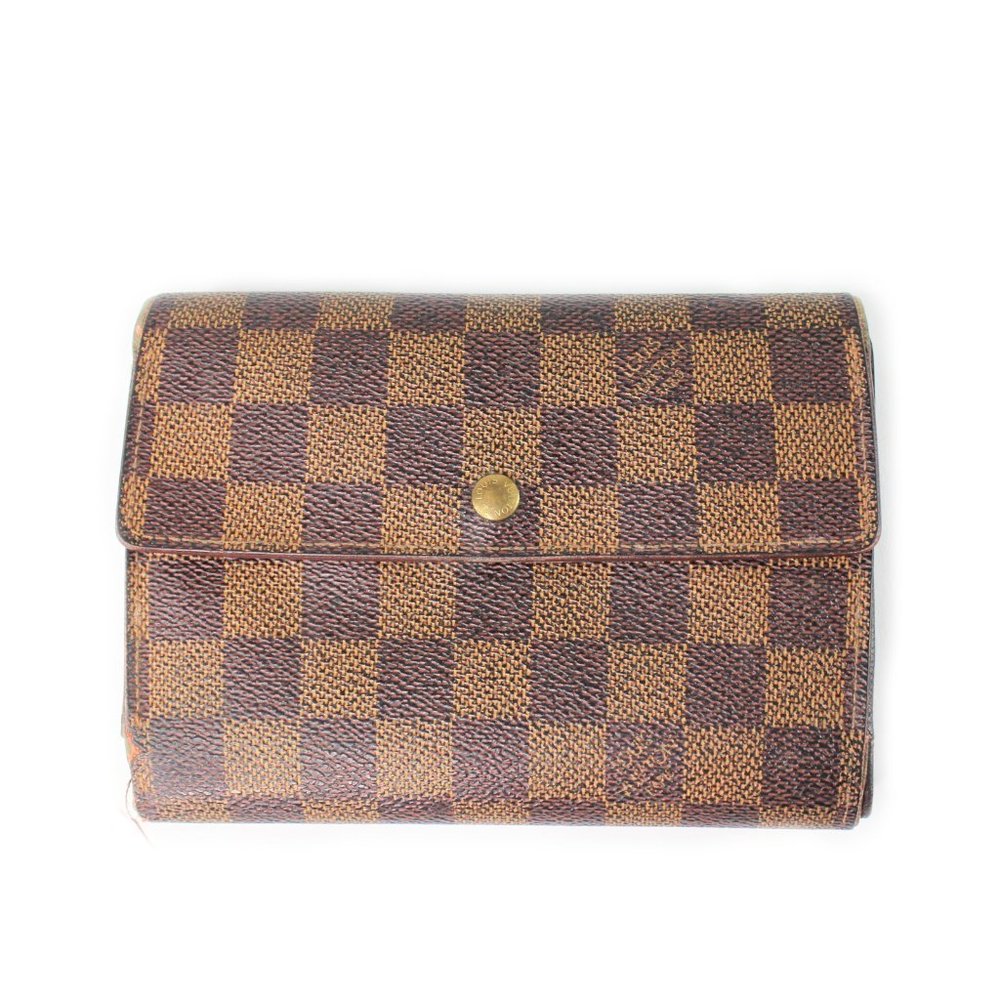Louis Vuitton Brown Checkered Canvas Wallet
